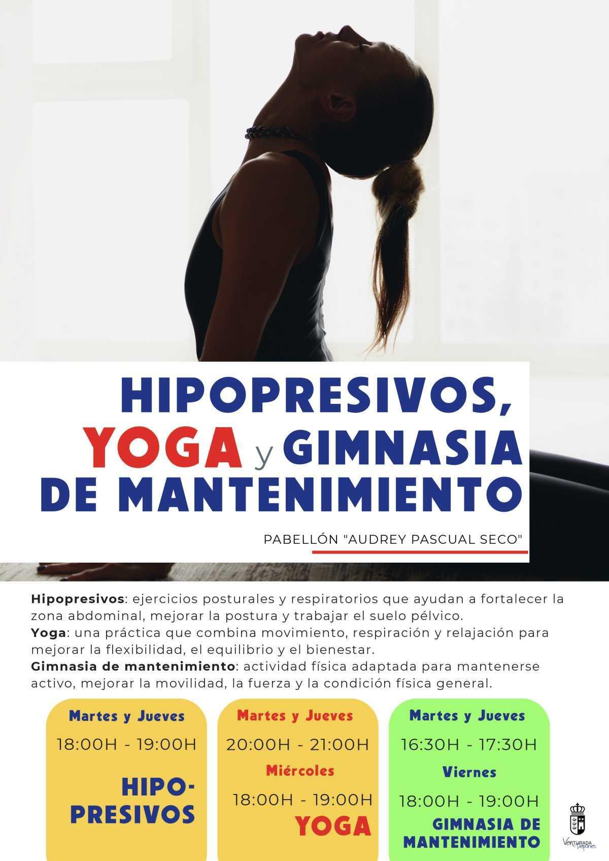 Hipopresivos, Yoga y Gimnasia de Mantenimiento