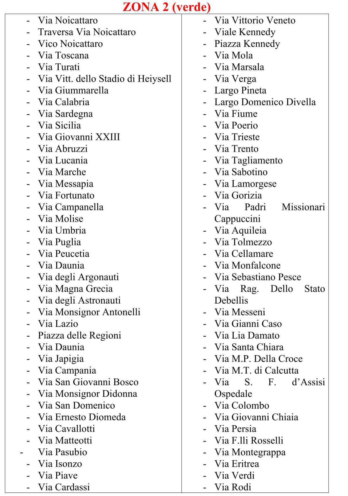 Giorni e orari esposizione e ritiro pattumella Giorni e orari esposizione e ritiro pattumella