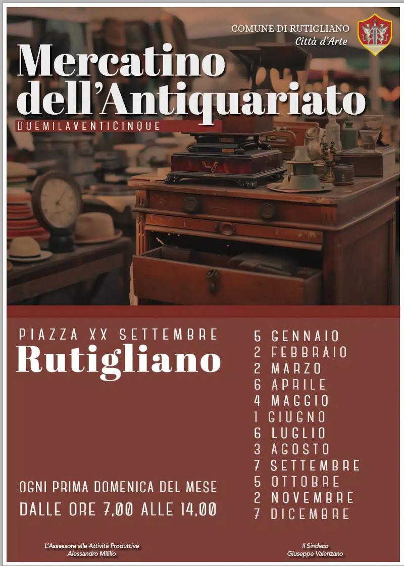 Mercatino dell’Antiquariato (dalle ore 7.00 alle ore 14.00)