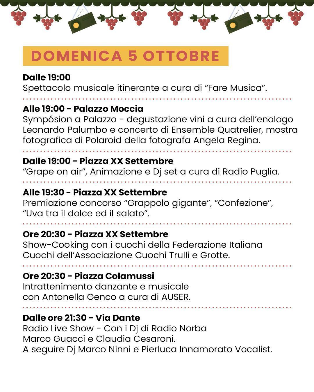 Sagra dell'Uva - 61ª edizione