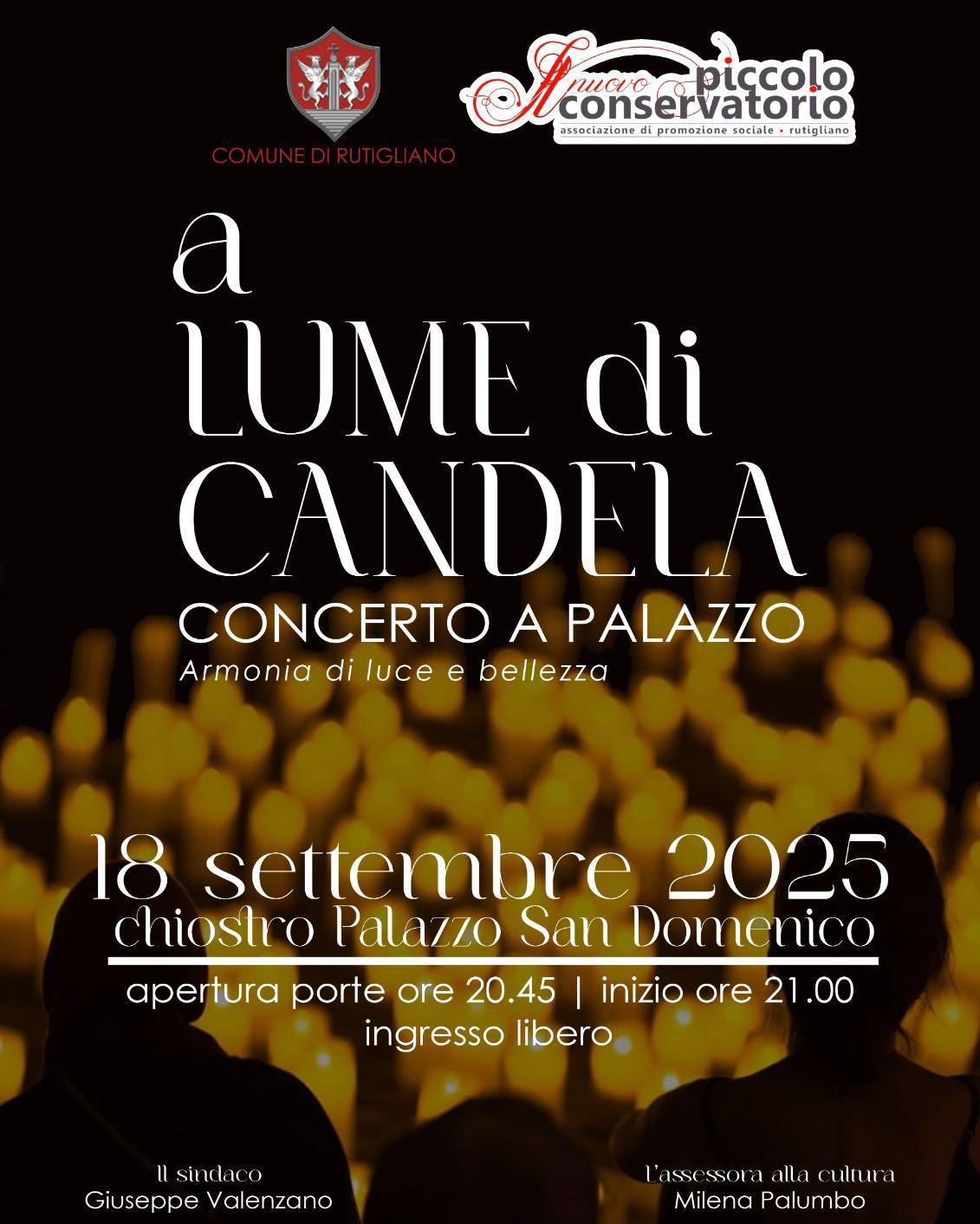 "A Lume di Candela" Concerto a Palazzo (inizio ore 20:30)