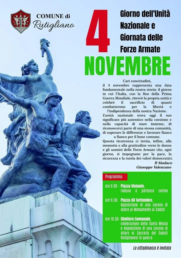 Giorno dell’Unità Nazionale e Giornata delle Forze Armate (dalle ore 9.00)