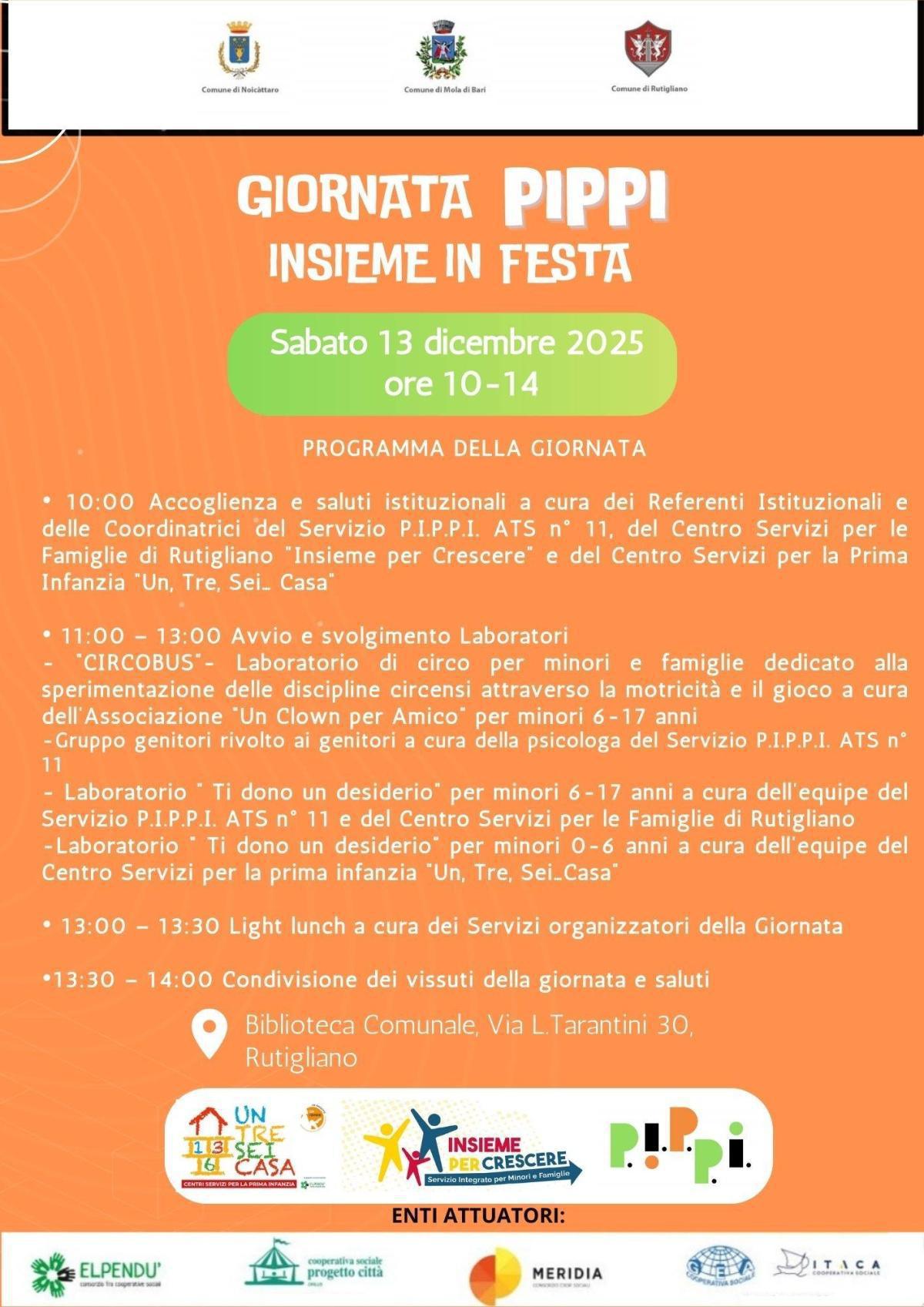 Giornata Pippi - insieme in festa (dalle ore 10.00)
