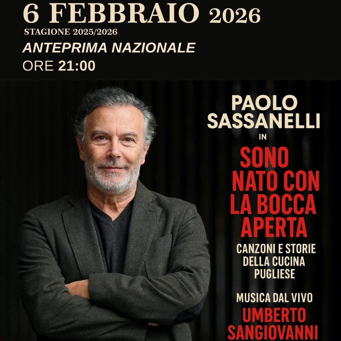 Sono Nato con La Bocca Aperta - Stagione Teatrale (Inizio ore 21:00)