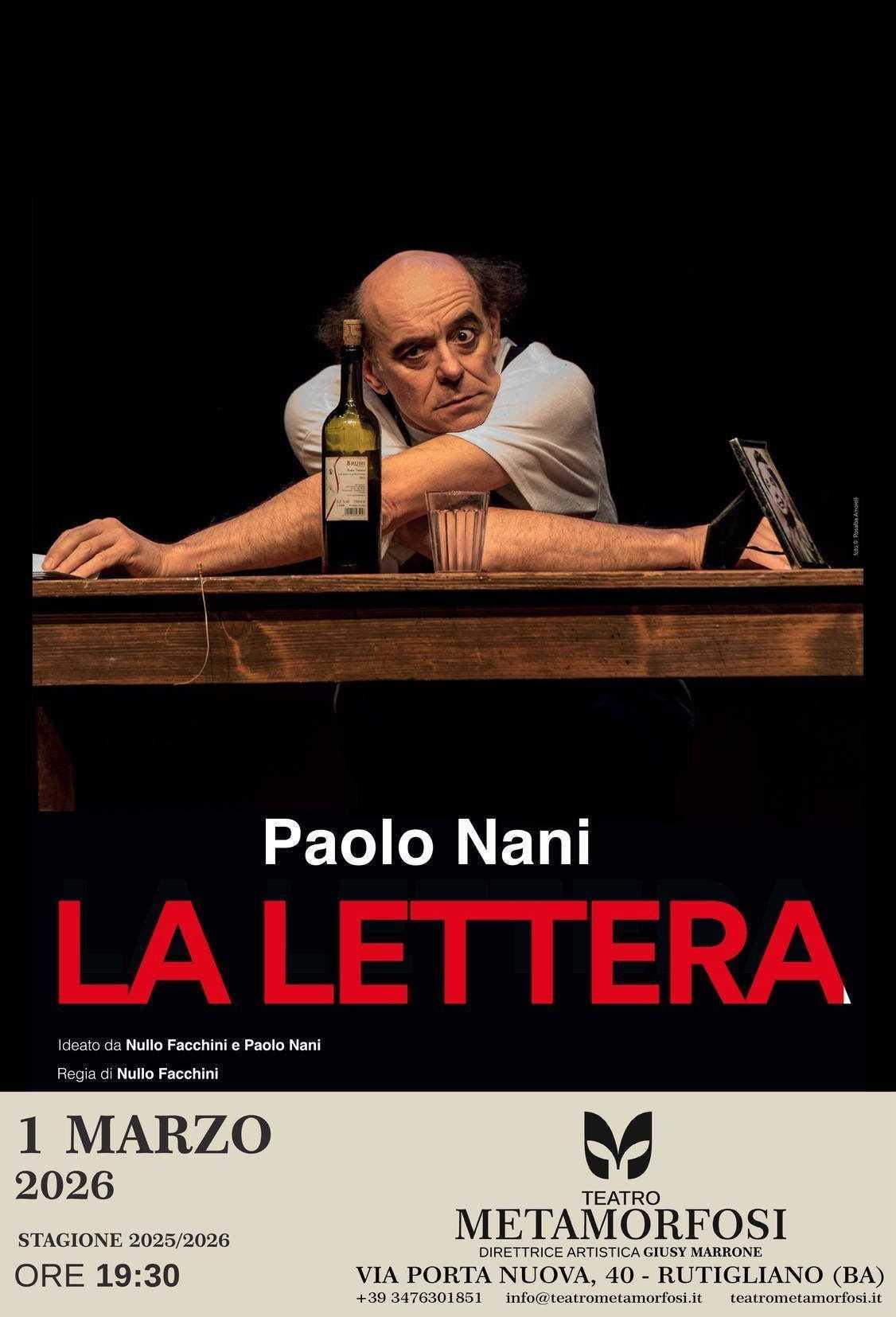 La Lettera - Stagione Teatrale (Inizio ore 19:30)