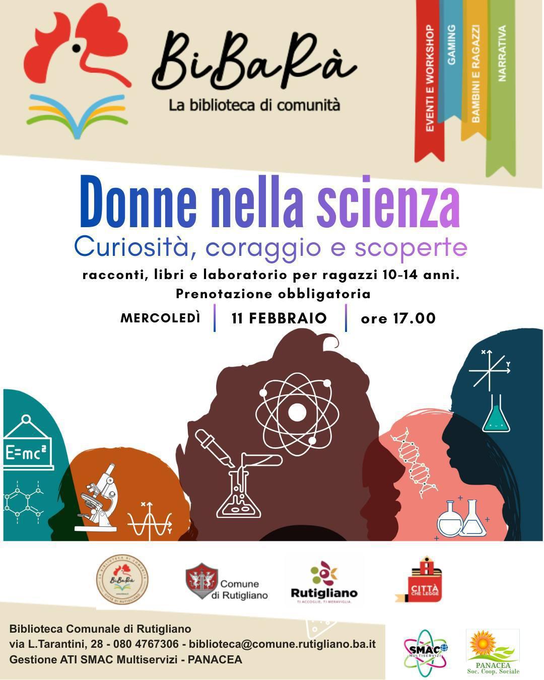 Donne nella Scienza: Curiosità, Coraggio e Scoperte (Inizio ore 17:00)