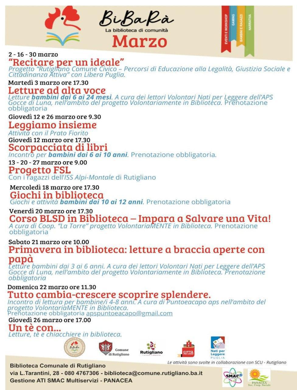 Leggiamo Insieme (Inizio ore 9:30)