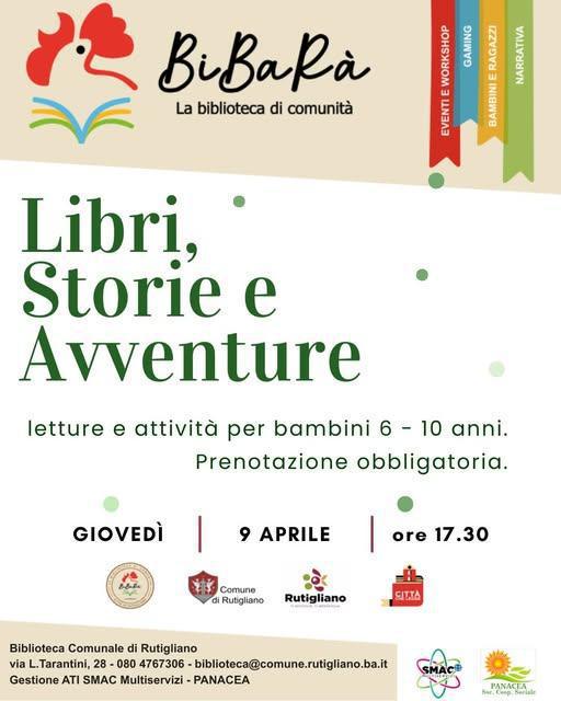 Libri, Storie e Avventure (inizio ore 17.30)
