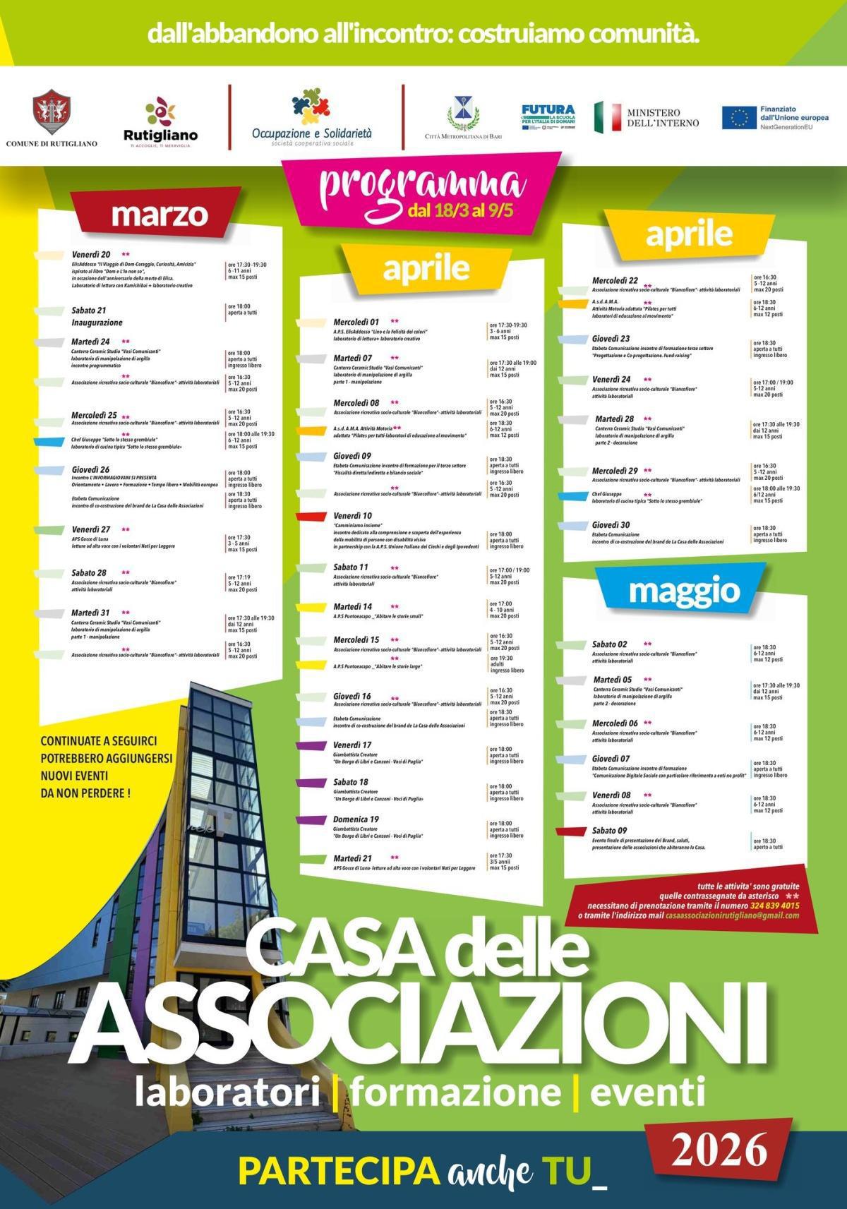 Associazione Biancofiore - attività laboratoriali (5-12 anni; max. 20 posti) (inizio ore 16.30)