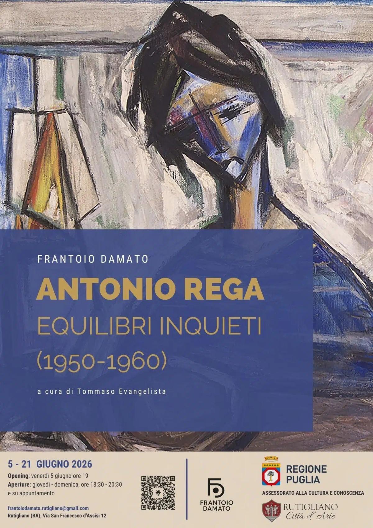 Mostra: Antonio Rega "Equilibri Inquieti (1950–1960)" Mostra: Antonio Rega "Equilibri Inquieti (1950–1960)"