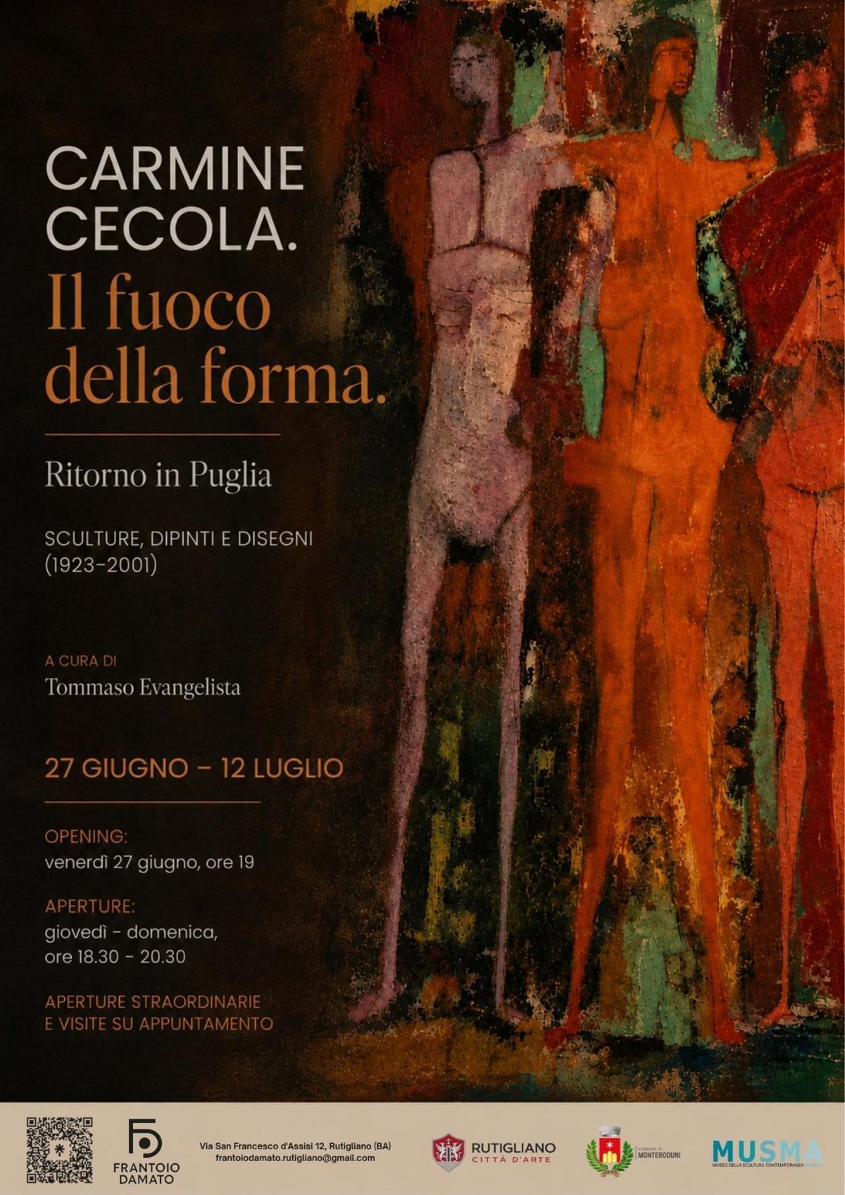 Carmine Cecola - Il fuoco Della Forma - Sculture, Dipinti e disegni (1923-2001)