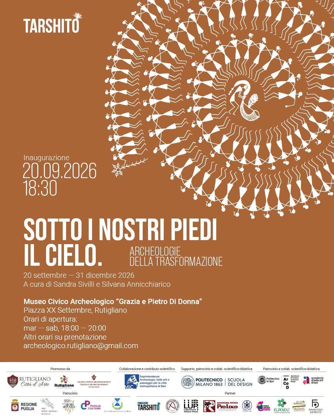 Mostra - Sotto i Nostri Piedi il Cielo ( Dal 20 Sett al 31 Dic)