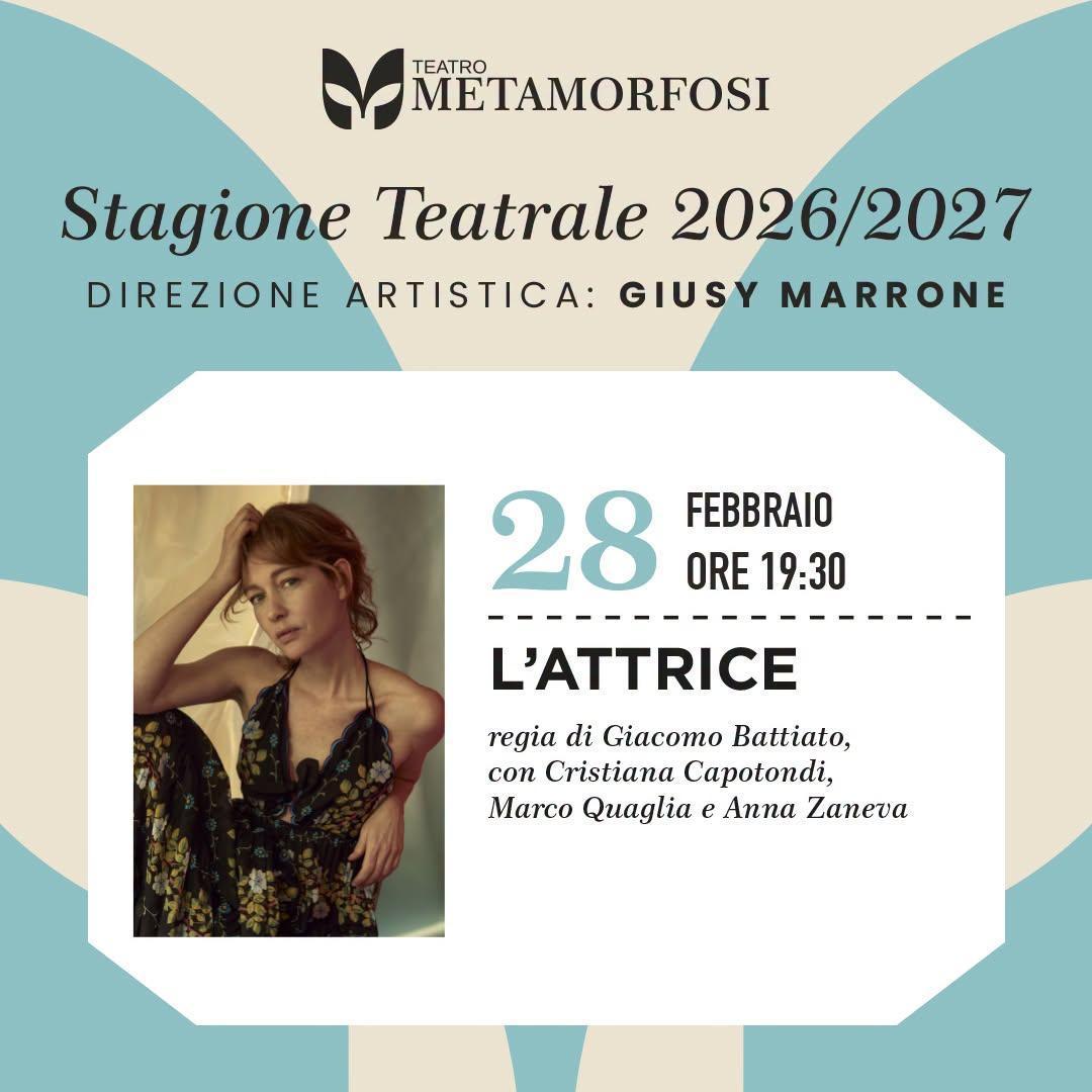 "L' Attrice" (Inizio ore 19.30)