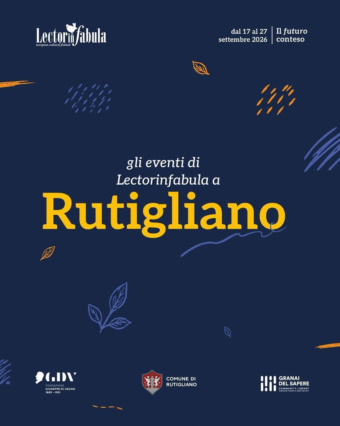 Lectorinfabula a Rutigliano (Inizio ore 9.30)