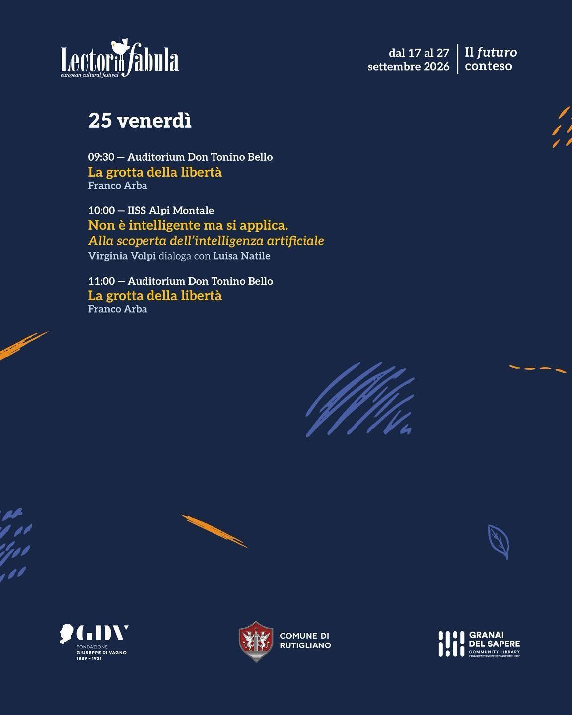 Lectorinfabula a Rutigliano (Inizio ore 9.30)