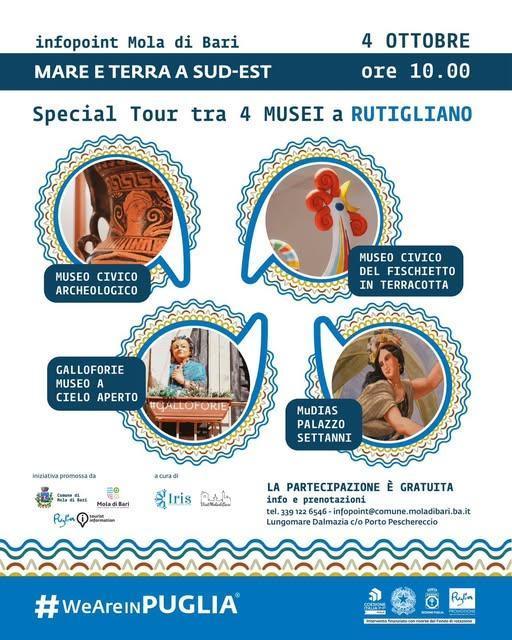 Special Tour tra 4 Musei a Rutigliano “Mare e Terra a Sud-Est” (inizio ore 10:00)