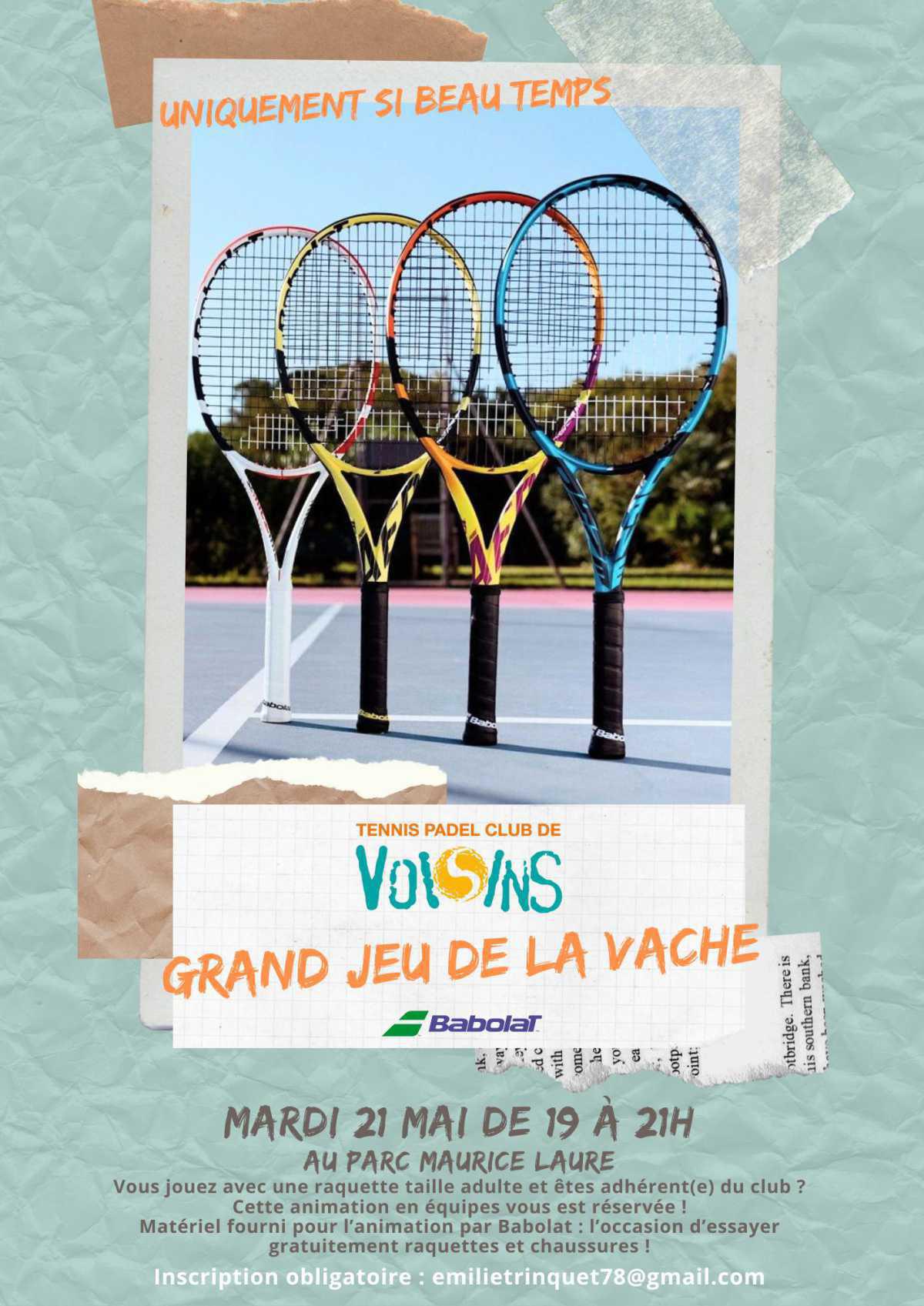 Nouvelle animation Babolat au TC Voisins 😎