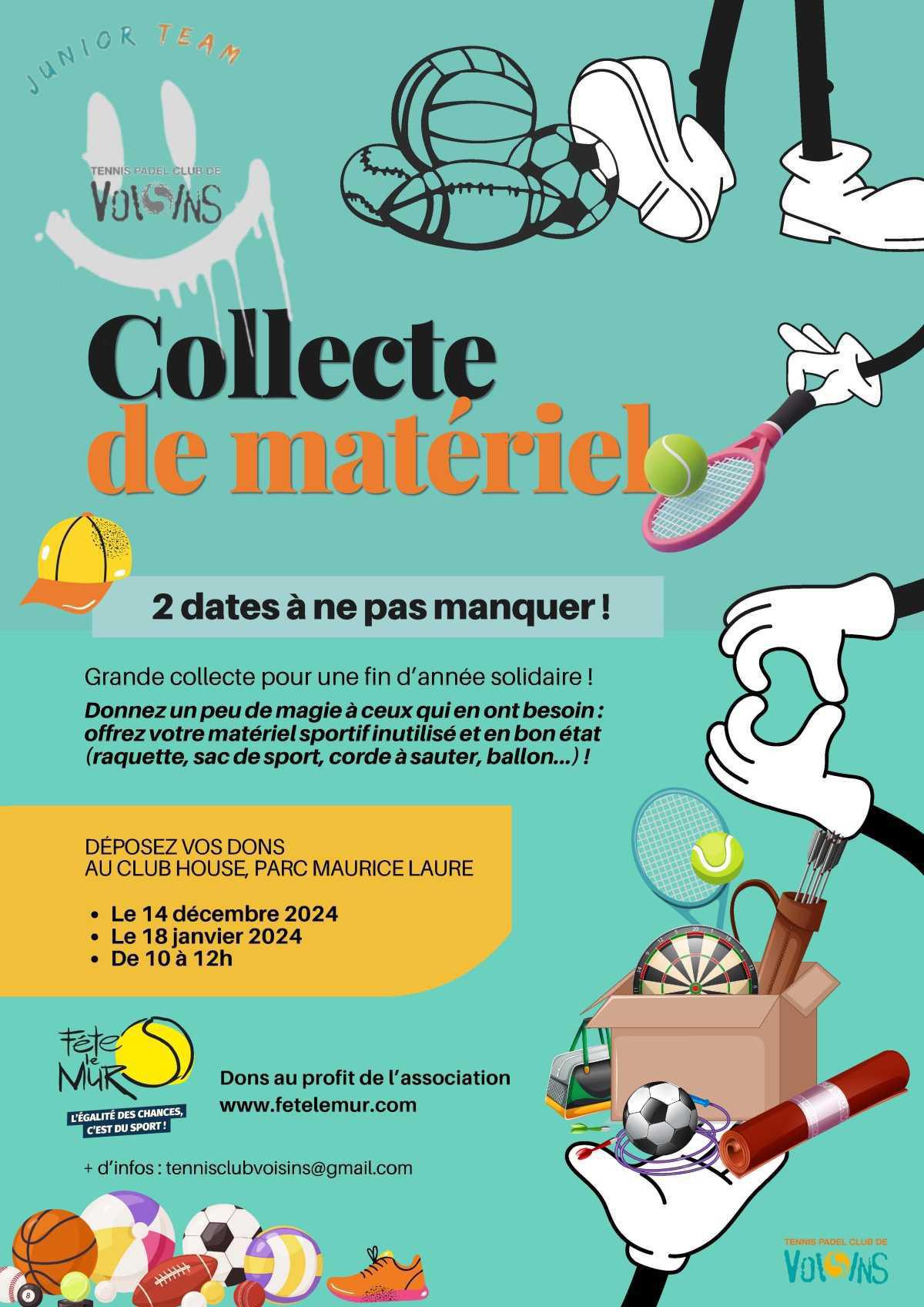 Videz vos placards en faisant 1 bonne action : collecte solidaire de matériel sportif d'occasion 🫶📌 