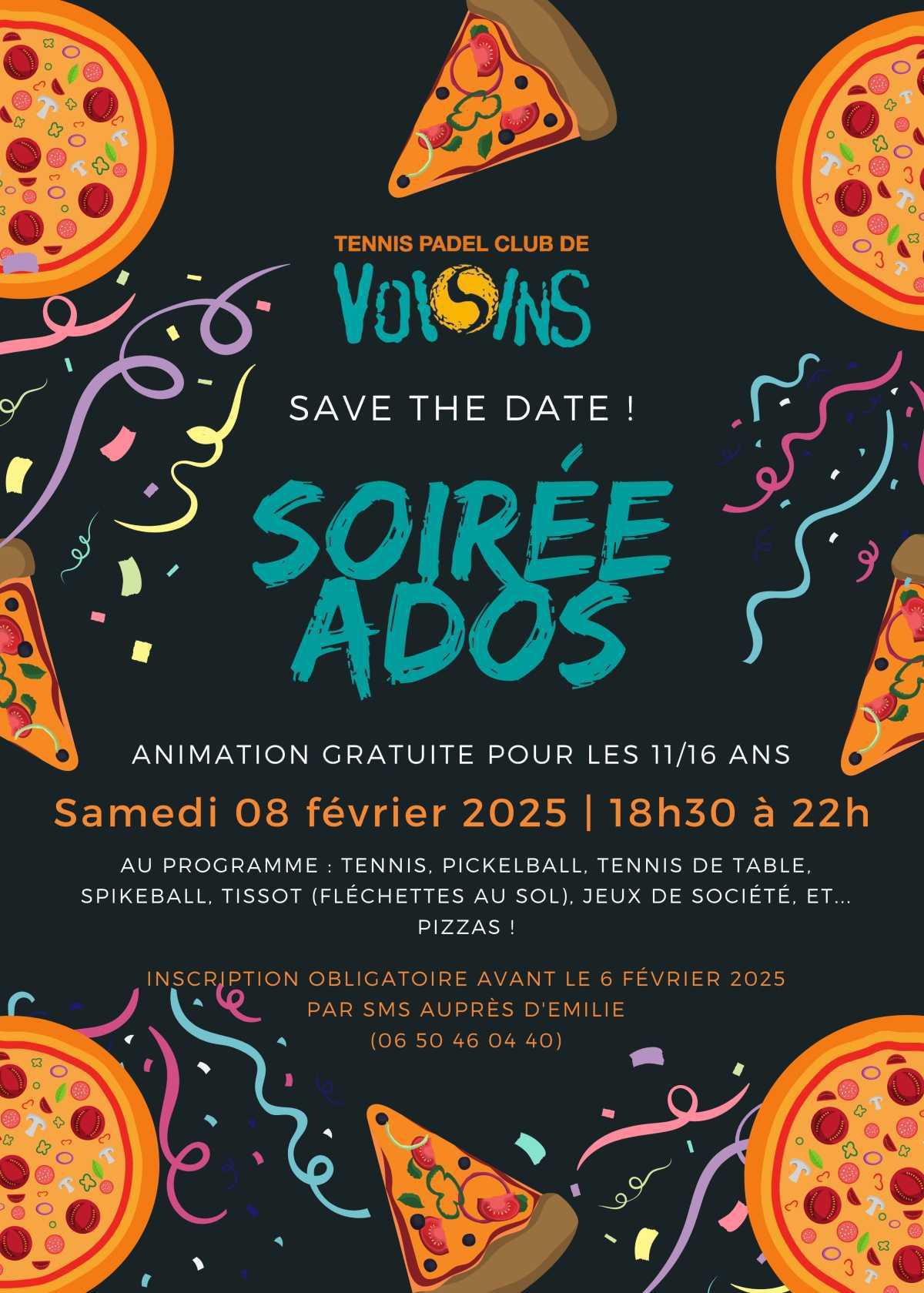 🎊Soirée spéciale ADOS (11/16 ans)🎊