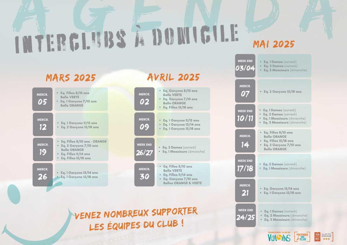 Top départ pour les interclubs Seniors📣🎾