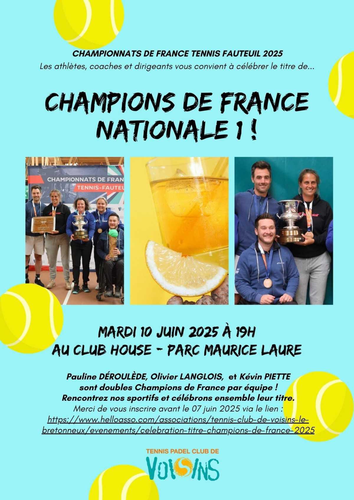 🙌Célébration du titre de Double Champions de France😎