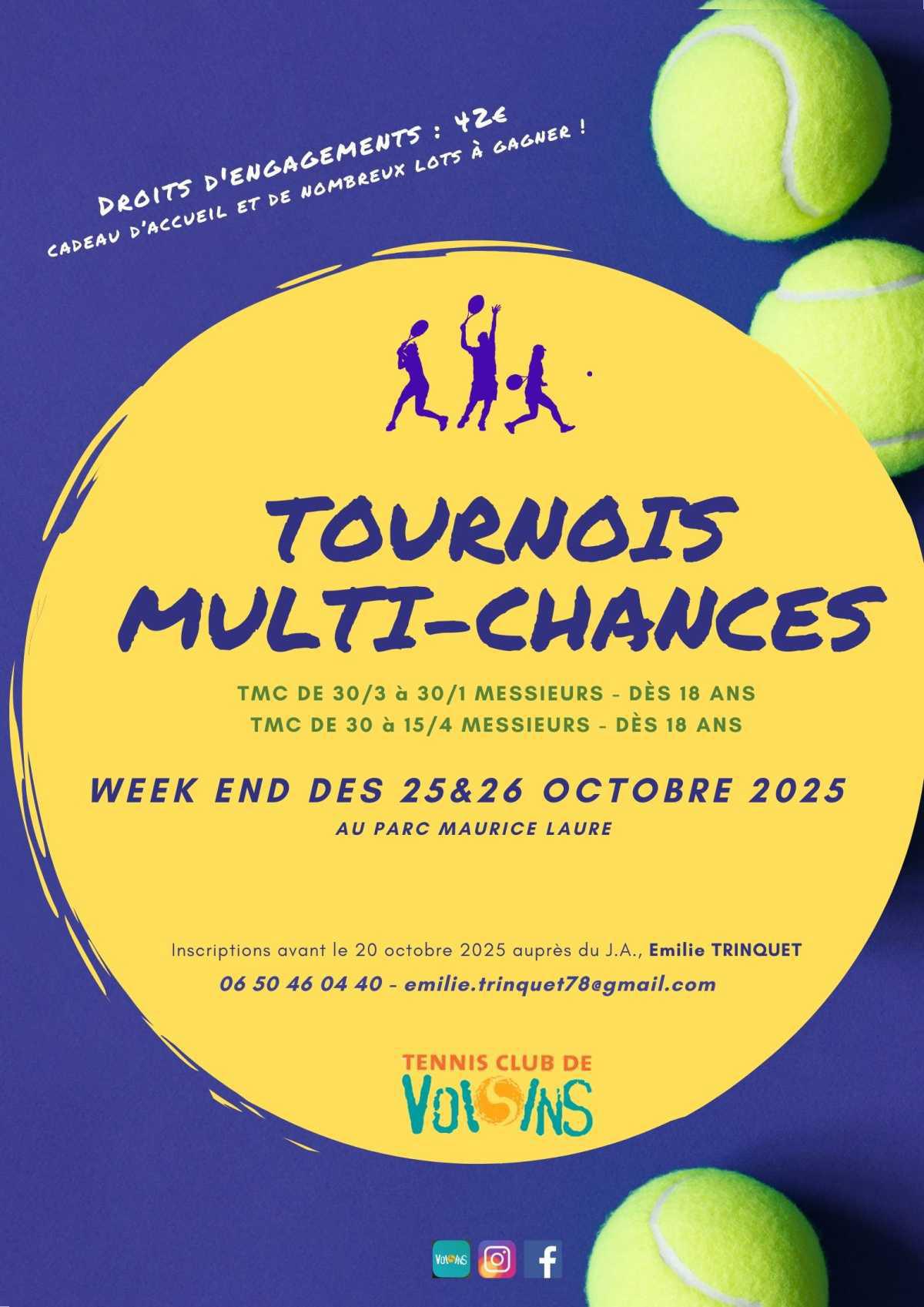 TMC Messieurs : 30/3 à 30/1 - 30 à 15/4