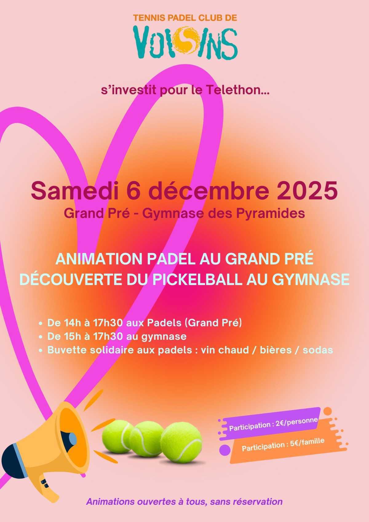 On s'engage pour le Telethon ❣️🎾🤗