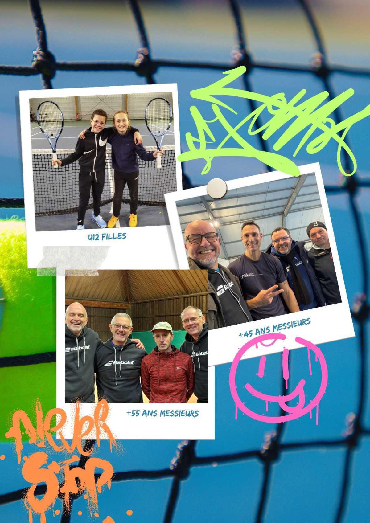 Encore 1 beau WE sportif pour nos équipes Tennis😜👌