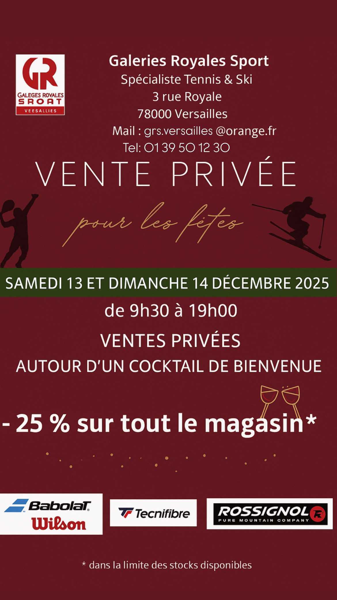 ‼️Save the date ‼️ Vente privée de notre partenaire Galeries Royales🎁🤩