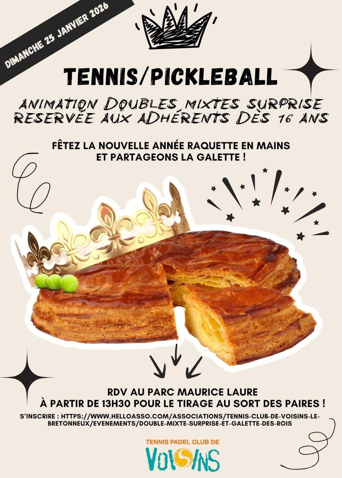 📆 SAVE THE DATE : le Mixte Surprise est de retour avec du Tennis et du Pickleball 🥳😊 📆 SAVE THE DATE : le Mixte Surprise est de retour avec du Tennis et du Pickleball 🥳😊
