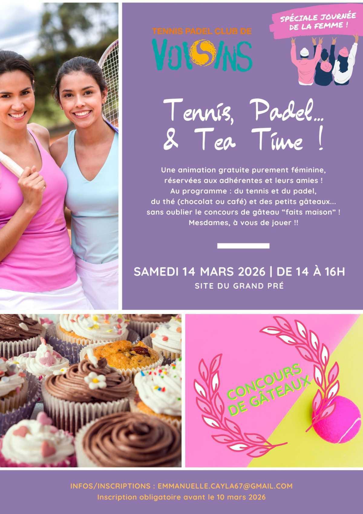 Pour vous Mesdames : Tennis, Padel et Tea Time 🍰🧁☕️
