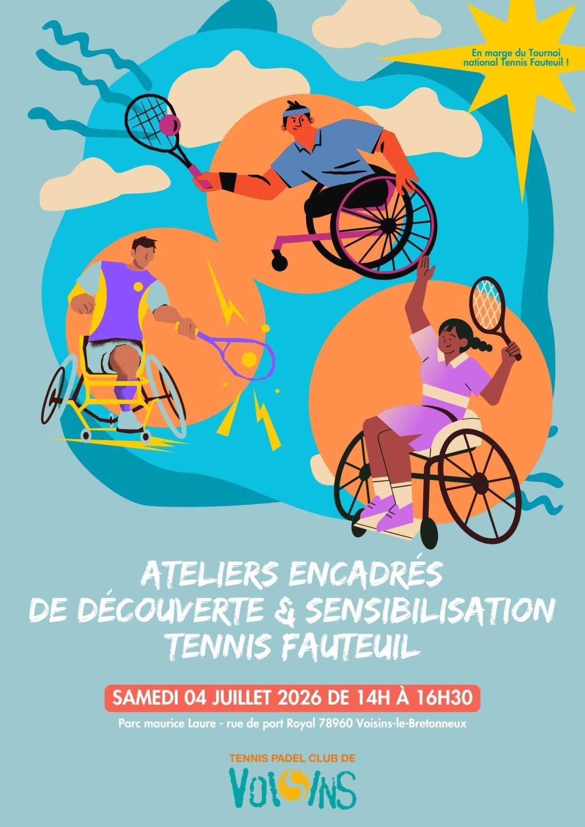 Découverte du tennis en fauteuil