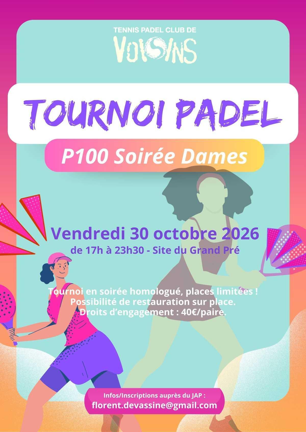 🩷 Tournoi PADEL P100 Dames 🩷
