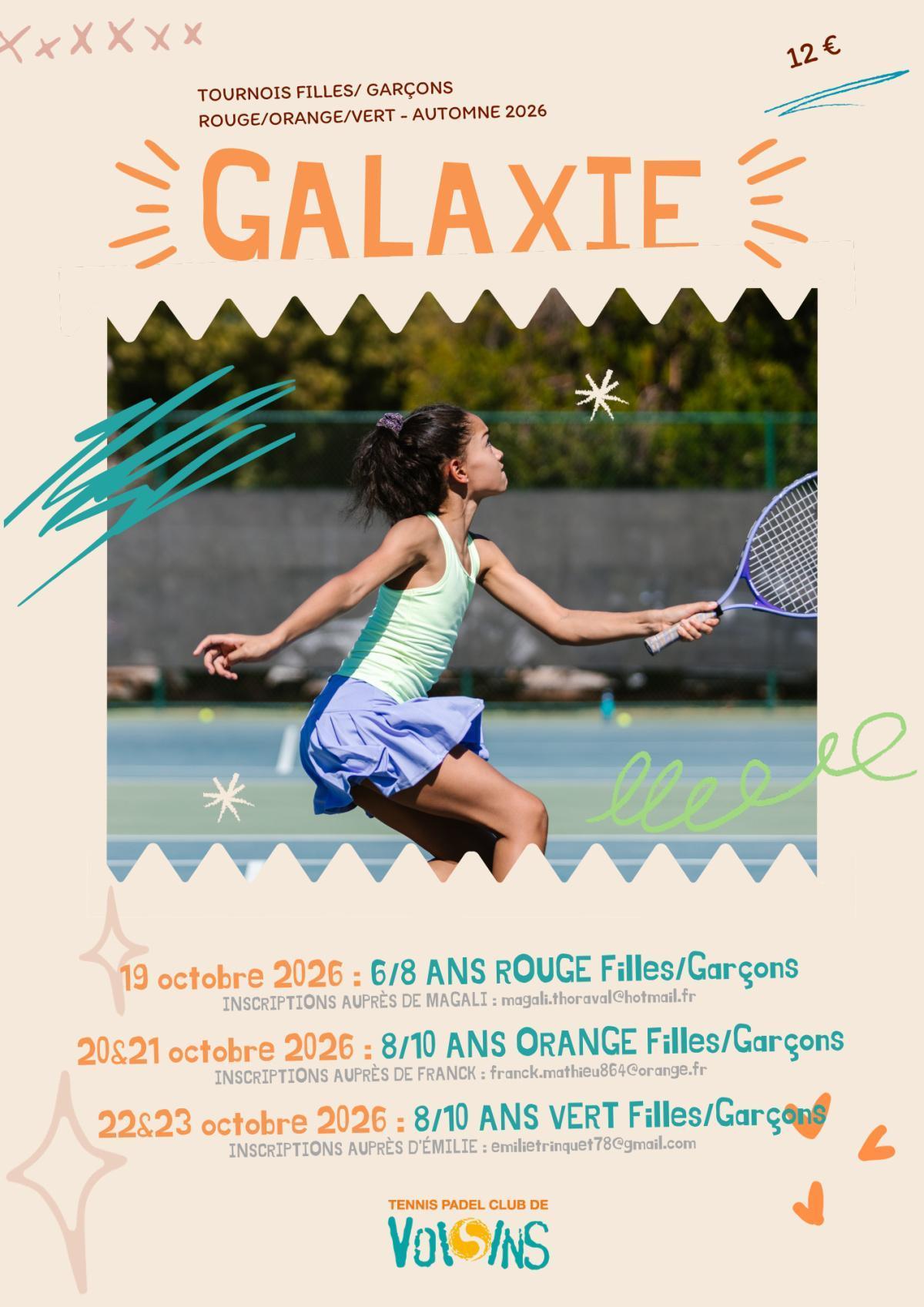🎾 Tournois GALAXIE TENNIS automne 2026 🎾