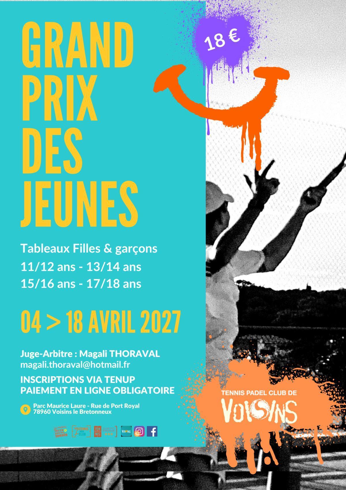 🎾 GRAND PRIX DES JEUNES Filles & Garçons 🎾