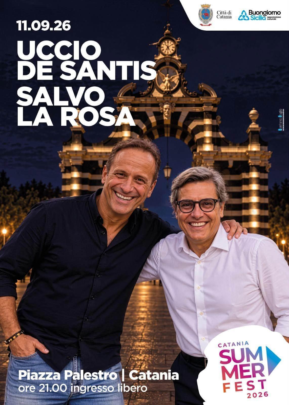 “Serata insieme” a Catania con Uccio De Santis condotto da Salvo La Rosa (start h. 21:00) “Serata insieme” a Catania con Uccio De Santis condotto da Salvo La Rosa (start h. 21:00)