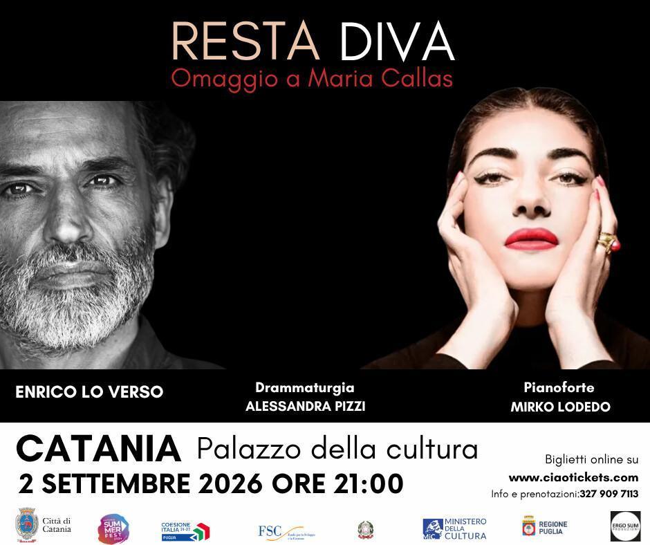 Resta Diva: Omaggio a Maria Callas con Enrico Lo Verso (start h. 21:00)