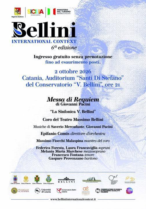 Bellini International Context - Messa di Requiem di Giovanni Pacini (inizio ore 21:00)