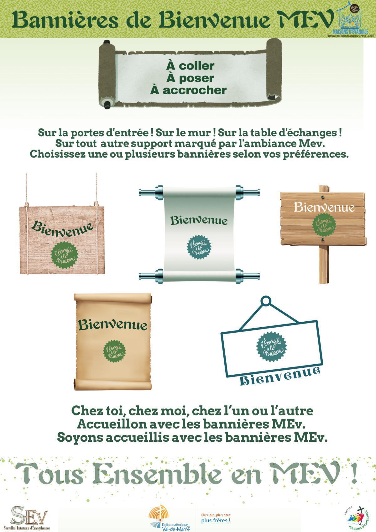 LES BANNIÈRES BIENVENUE