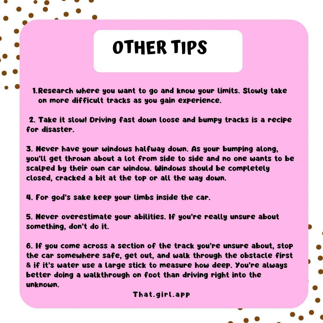Off Road Tips 