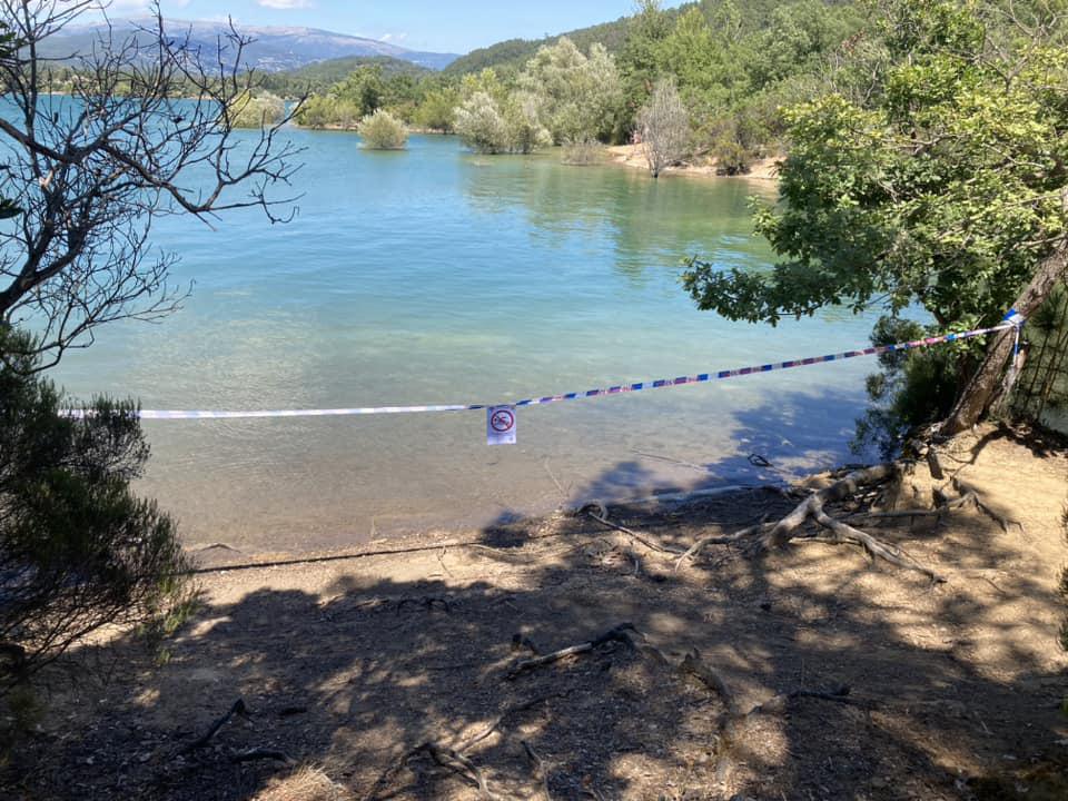 La baignade partiellement interdite dans le lac de Saint-Cassien La baignade partiellement interdite dans le lac de Saint-Cassien