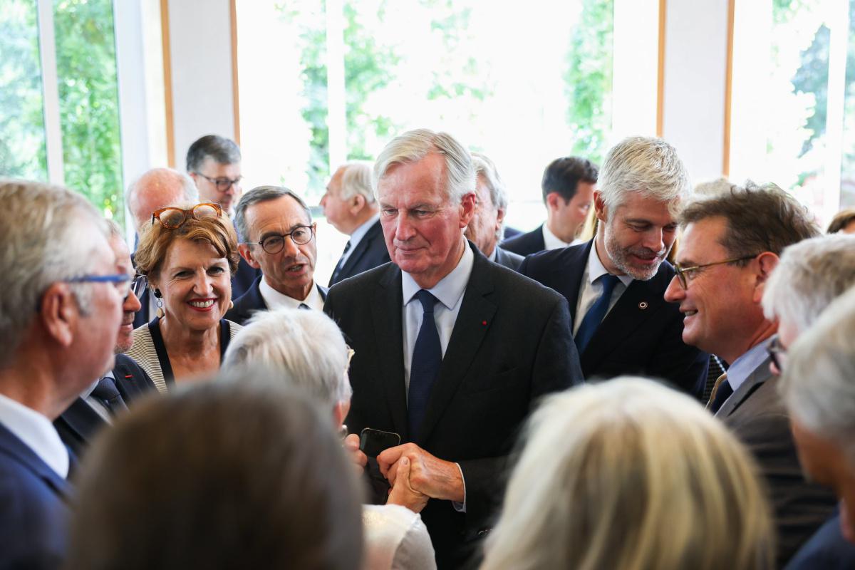 Le Premier ministre Michel Barnier en déplacement dans les Alpes-Maritimes