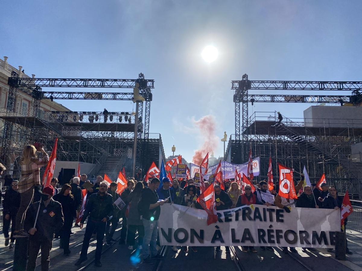 Nice : les fonctionnaires se mobilisent place Garibaldi