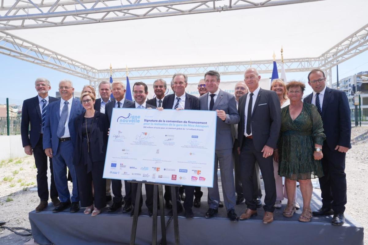 Nice lance les travaux de sa future gare aéroportuaire Nice lance les travaux de sa future gare aéroportuaire