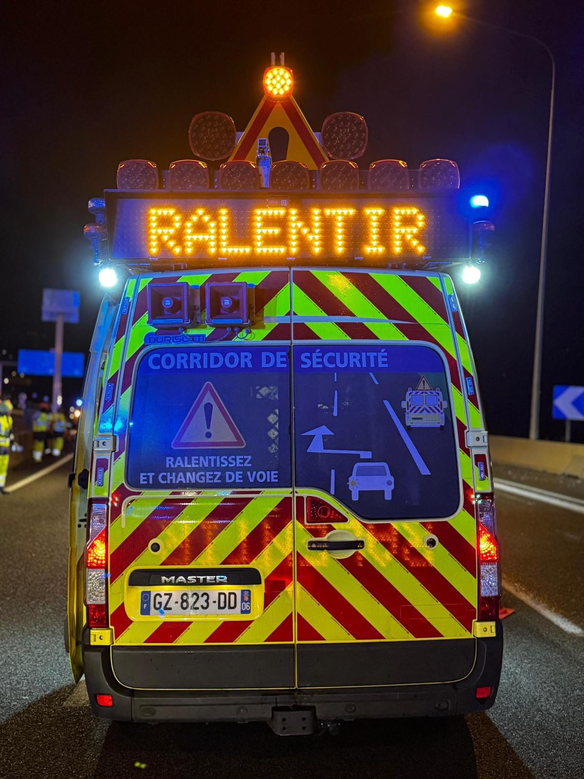 Grave accident sur l’A8 : trois morts ce jeudi matin entre Cannes et Mandelieu