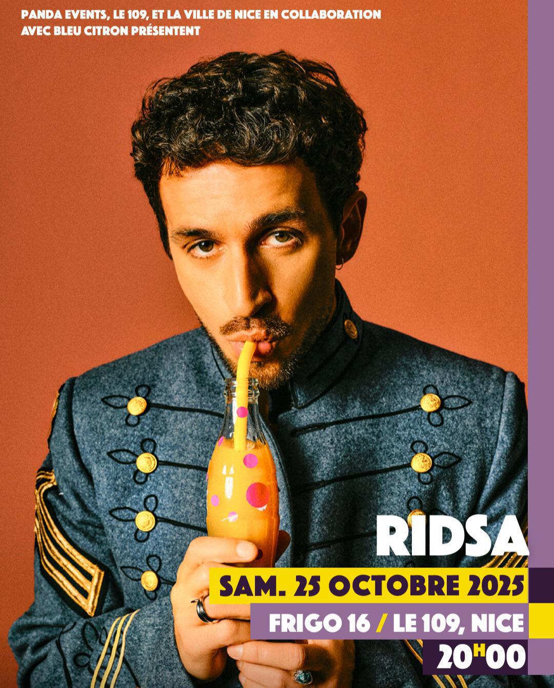 GAGNEZ VOS PLACES : RIDSA AU FRIGO 16 À NICE !
