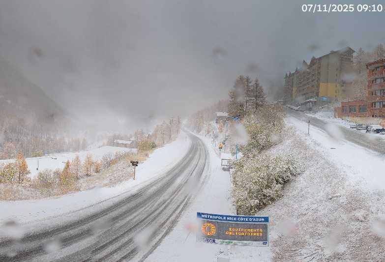 La neige de retour dans les stations des Alpes-Maritimes La neige de retour dans les stations des Alpes-Maritimes