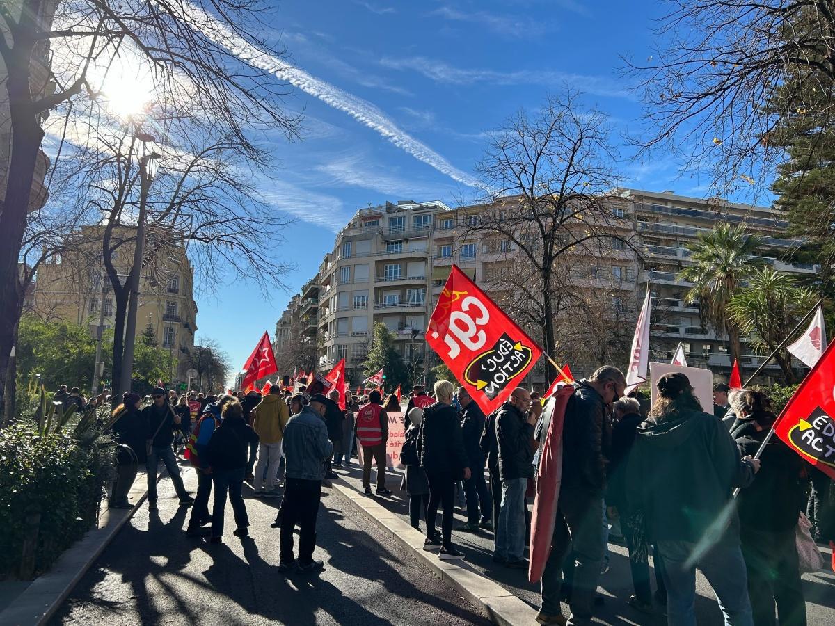 Budget 2026 : les syndicats maintiennent la pression dans la rue à Nice Budget 2026 : les syndicats maintiennent la pression dans la rue à Nice