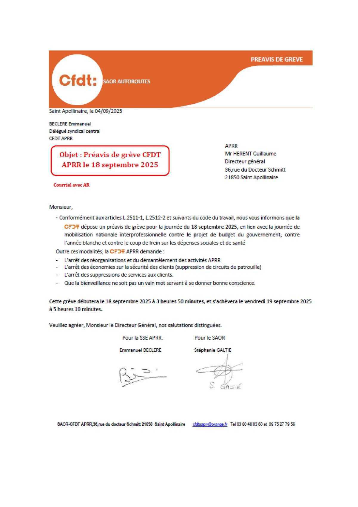 Grève du 18 septembre 2025