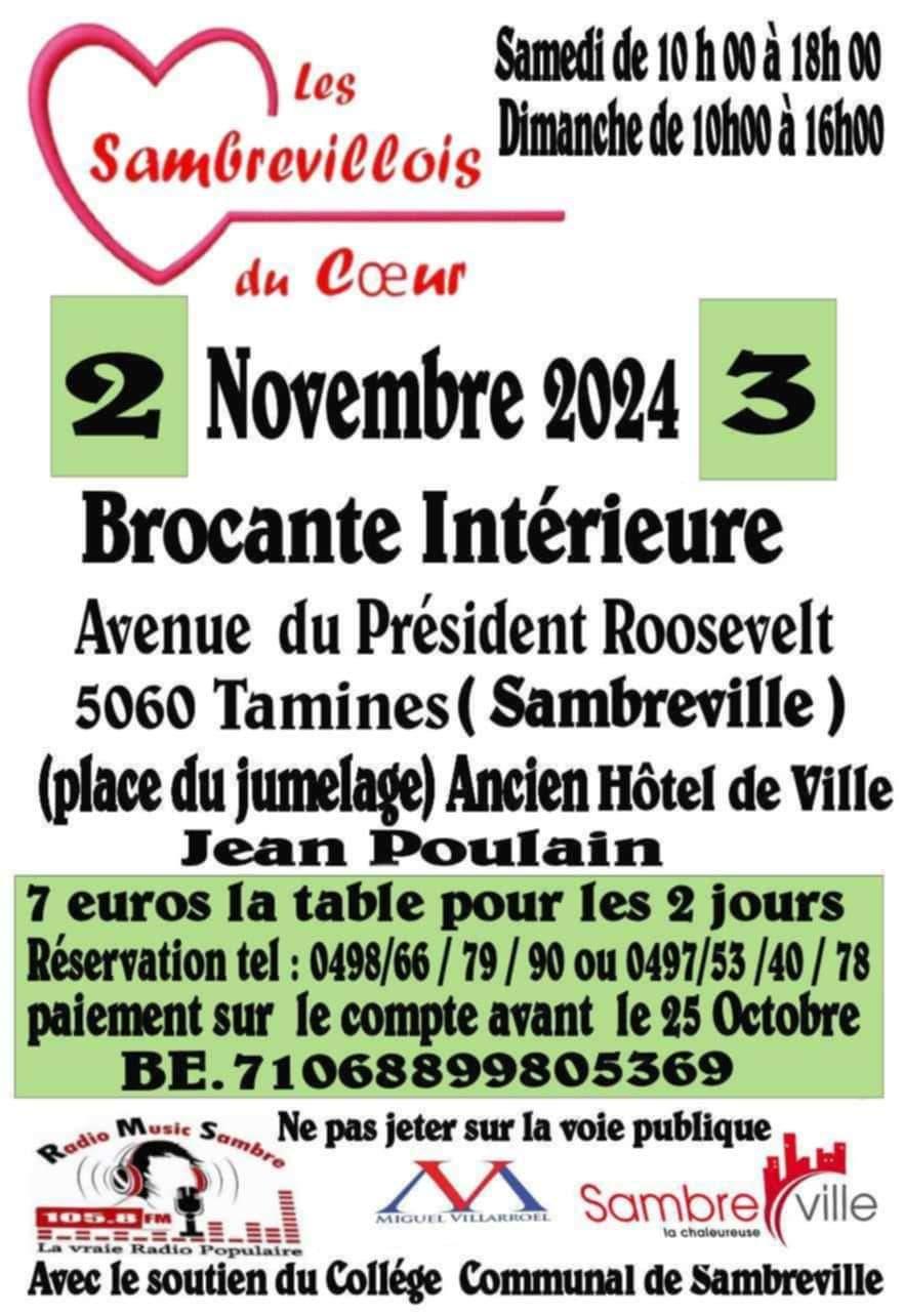 Brocante Sambrevillois du coeur